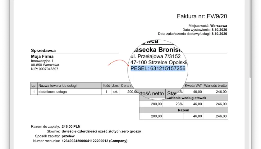 Gdzie dokładnie znaleźć plus kod 5 na fakturze i dlaczego to ważne?