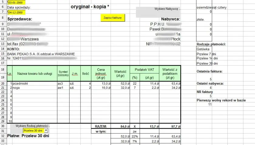 Jak zrobić fakturę w Excelu - łatwe kroki i przydatne funkcje