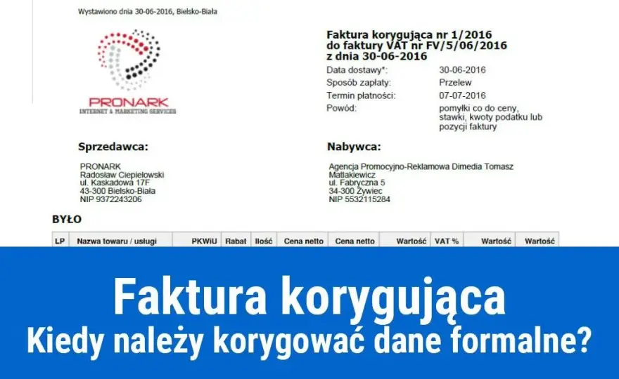 Błędny adres na fakturze – nota czy korekta? Jak uniknąć problemów i błędów