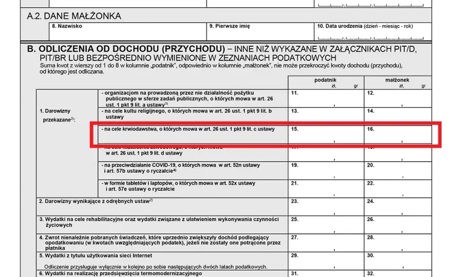 Jak rozliczyć ulgę krwiodawstwo i uniknąć błędów w PIT