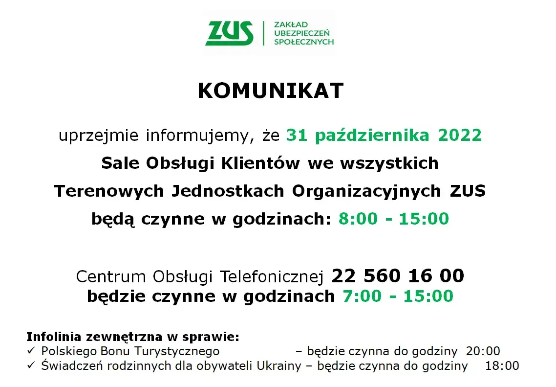 Zdjęcie ZUS Żywiec - Godziny otwarcia i Kontakt