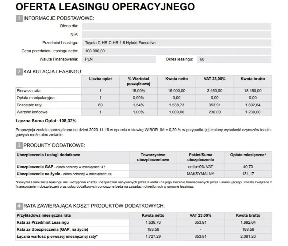 Zdjęcie Kalkulator leasingowy: Porównaj oferty leasingu pojazdów